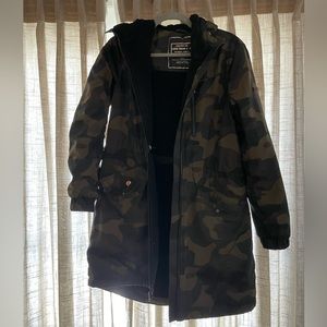 Lucky Brand Camo Parka Coat - Small